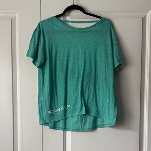 Pure Barre Teal Short Sleeve Tee